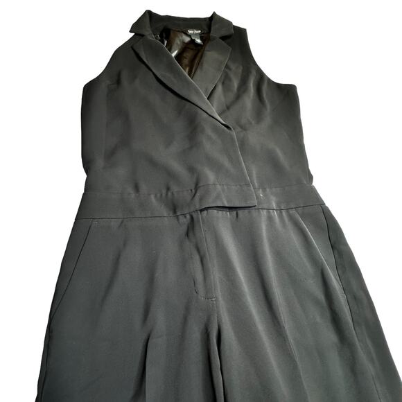 White House Black Market Tuxedo Sleeveless Jumpsuit Tuxedo Double breasted Sz 6 - Picture 7 of 16